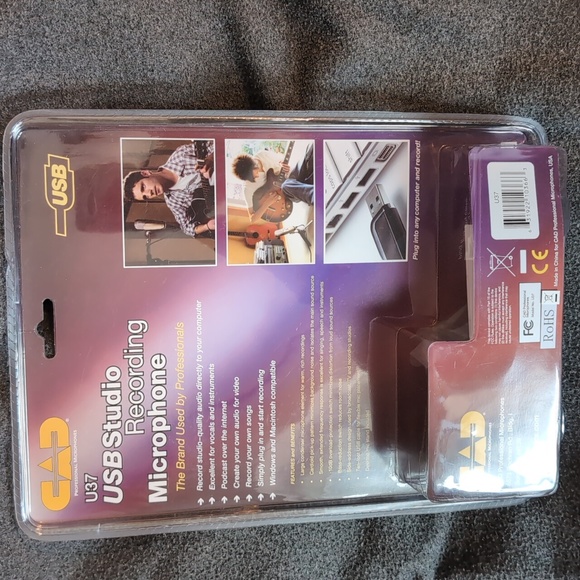 CAD U37 USB Studio Recording Microphone - Picture 2 of 2